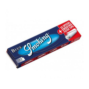 Бумага для самокруток Smoking King Size Blue + фильтры 33л