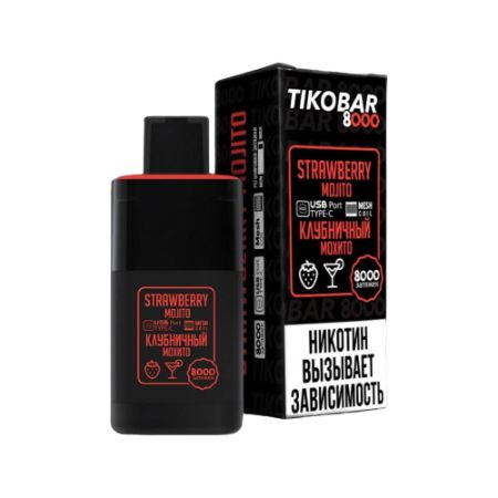 Одноразовый Pod TIKOBAR 8000 - Strawberry Mojito