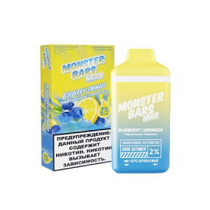 Одноразовый POD Monster Bars 6000 - Blueberry Lemonade