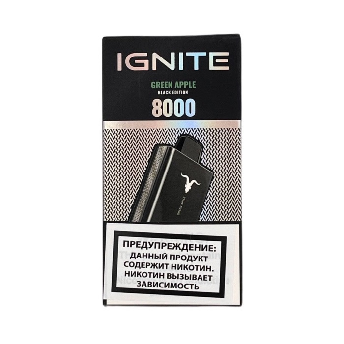 Одноразовый Pod IGNITE 8000 V80 - Green Apple