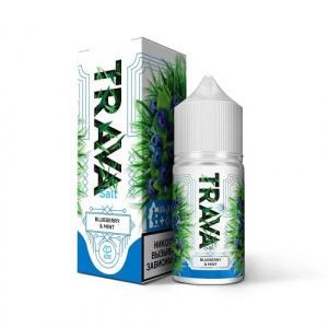 Жидкость TRAVA Salt - Blueberry Mint (cиние ягоды мята лед), 30 мл