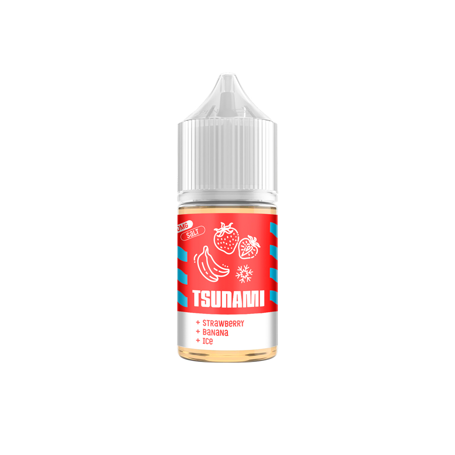 Жидкость Tsunami Salt - Strawberry Banana Ice (МТ)