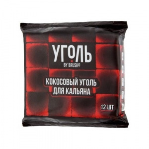 Уголь для кальяна BRUSKO 12 кубика 25мм