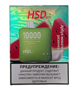 Одноразовый Pod HSD jets 10000 - Арбуз-жевательная резинка