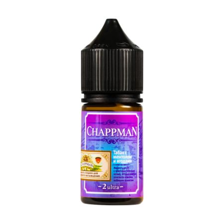 Жидкость Chappman Salt - Табак с ментолом ягодами(МТ)