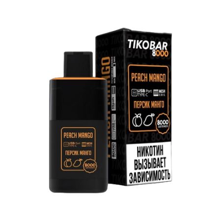 Одноразовый Pod TIKOBAR 8000 - Peach Mango