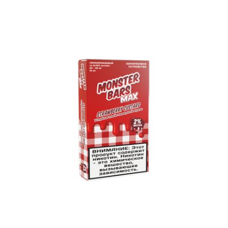 Одноразовый POD Monster Bars 6000 - Strawberry Jam