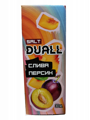 Жидкость DUALL SALT - Слива персик