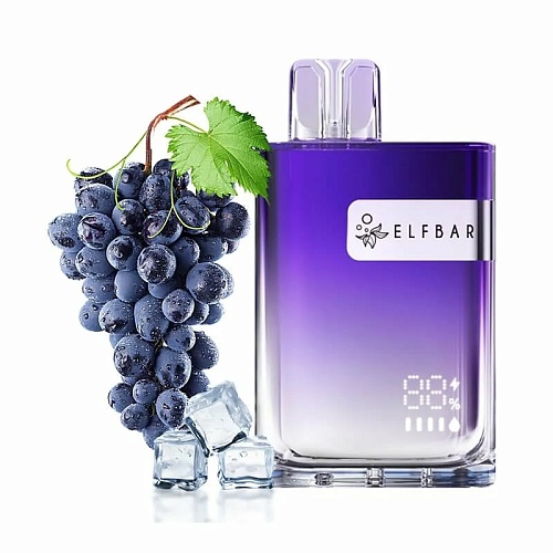 Одноразовый POD Elf Bar CR8000 - Ледяной Виноград