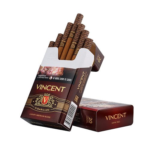 Сигариллы с/ф VINCENT Dark Red King Size