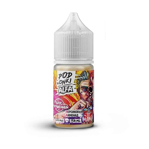 Жидкость ALFAVE&amp;PODONKI SALT - Peach Lemonade, 30 мл