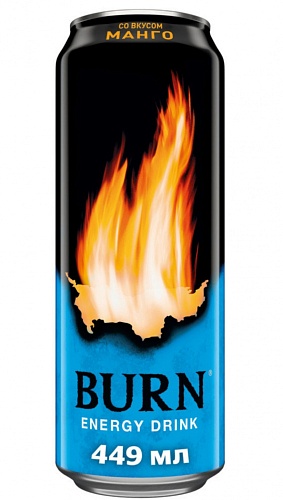 Энерг.напиток BURN Манго 0,449л ж/б (М)